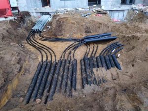 bury an underground cable