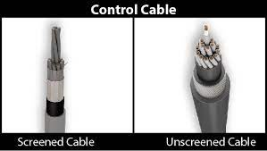 Screened cable and unscreened cable