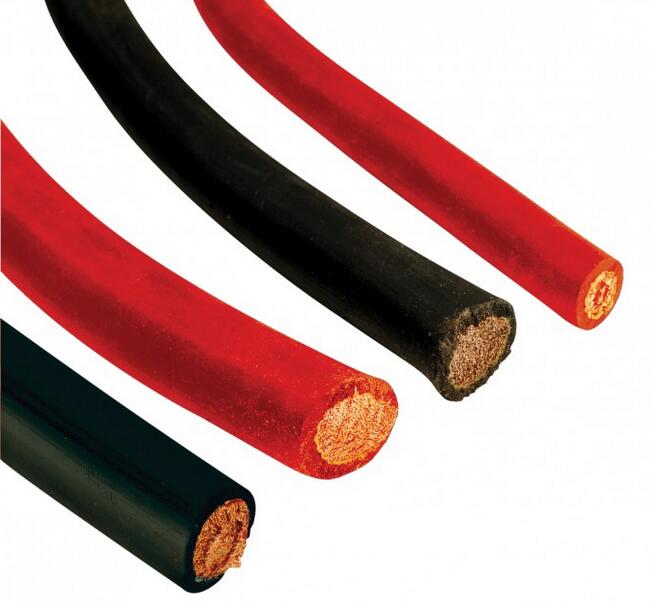 Fil étamé pour batterie, rouge ou noir, 1/0 AWG-PIED (Ancor